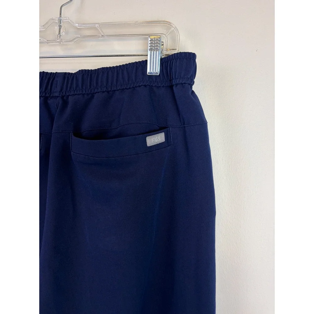 Figs Tansen Scrub Pants Mens Large Navy Blue Jogger Technical Tapered Leg Medic